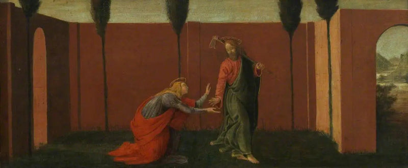 Noli me Tangere (predella, panel tres) - Sandro Botticelli