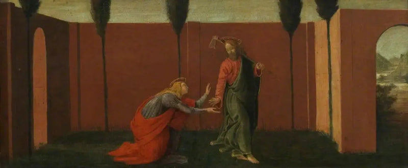 Noli me Tangere (predella, panel tres) - Sandro Botticelli