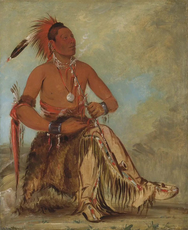 Nóm-ba-mon-nee, Doble Caminante, un Valiente - George Catlin
