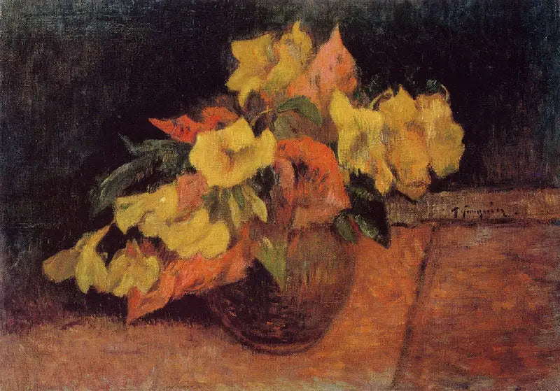 Enotera en un jarrón - Paul Gauguin