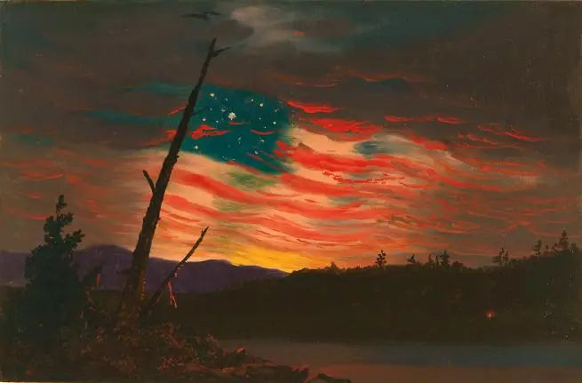Nuestra bandera en el cielo - Frederic Edwin Church