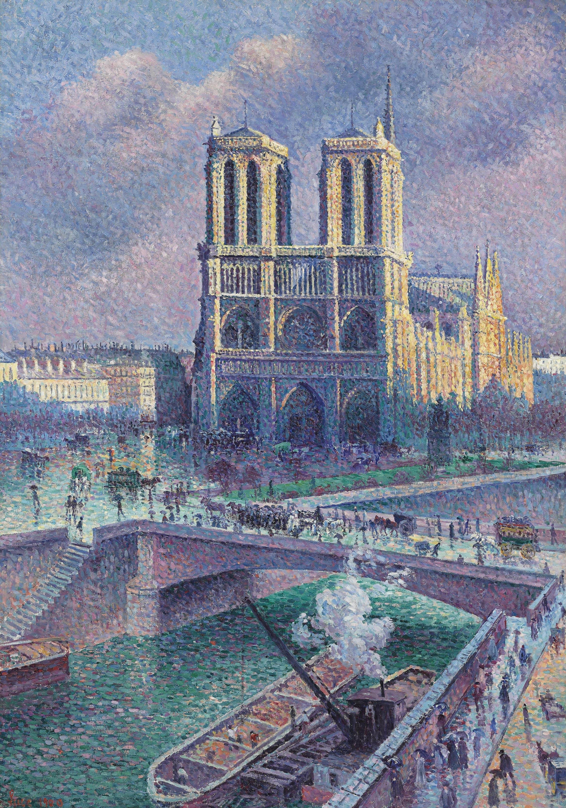 Notre-Dame de Paris - Maximilien Luce image 1 reproduction réalisée par Alpha Reproduction