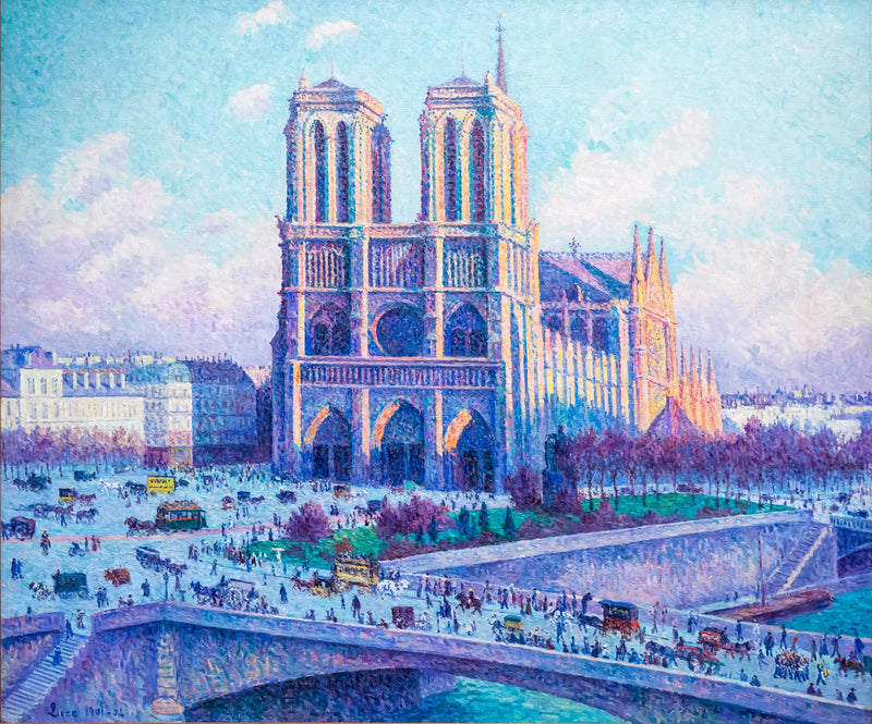 Notre-Dame, vista del muelle Saint-Michel - Maximilien Luce