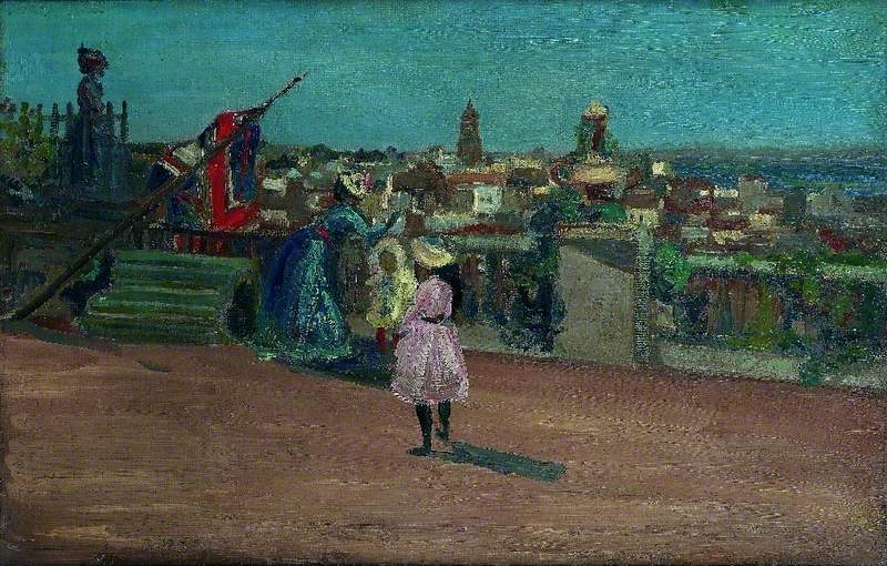 Nuestra bandera en Algeciras, en España - Charles Conder