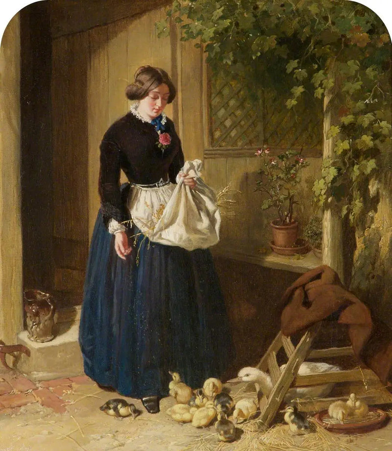 Alimentar a los patos - John Frederick Herring, Sr.