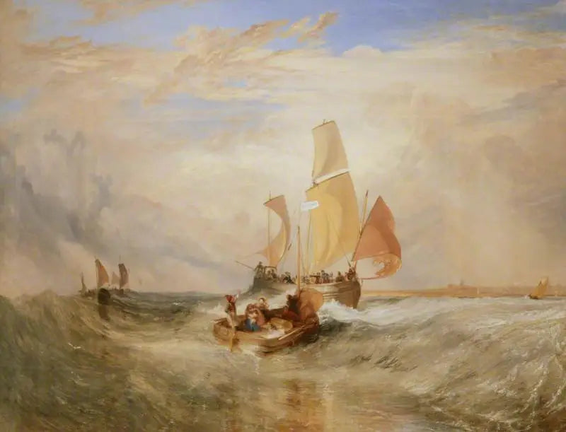 'Ahora para el Pintor' (Cuerda) – Pasajeros Embarcando - J. M. W. Turner
