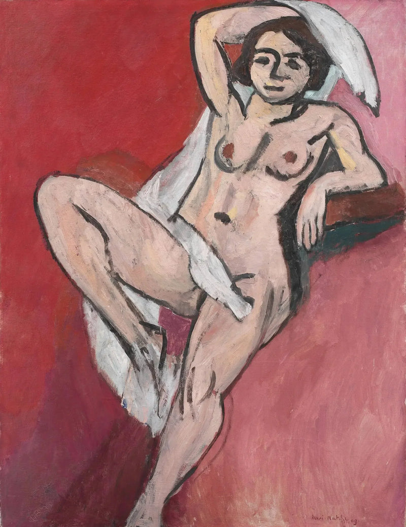 Desnudo con bufanda blanca - Henri Matisse