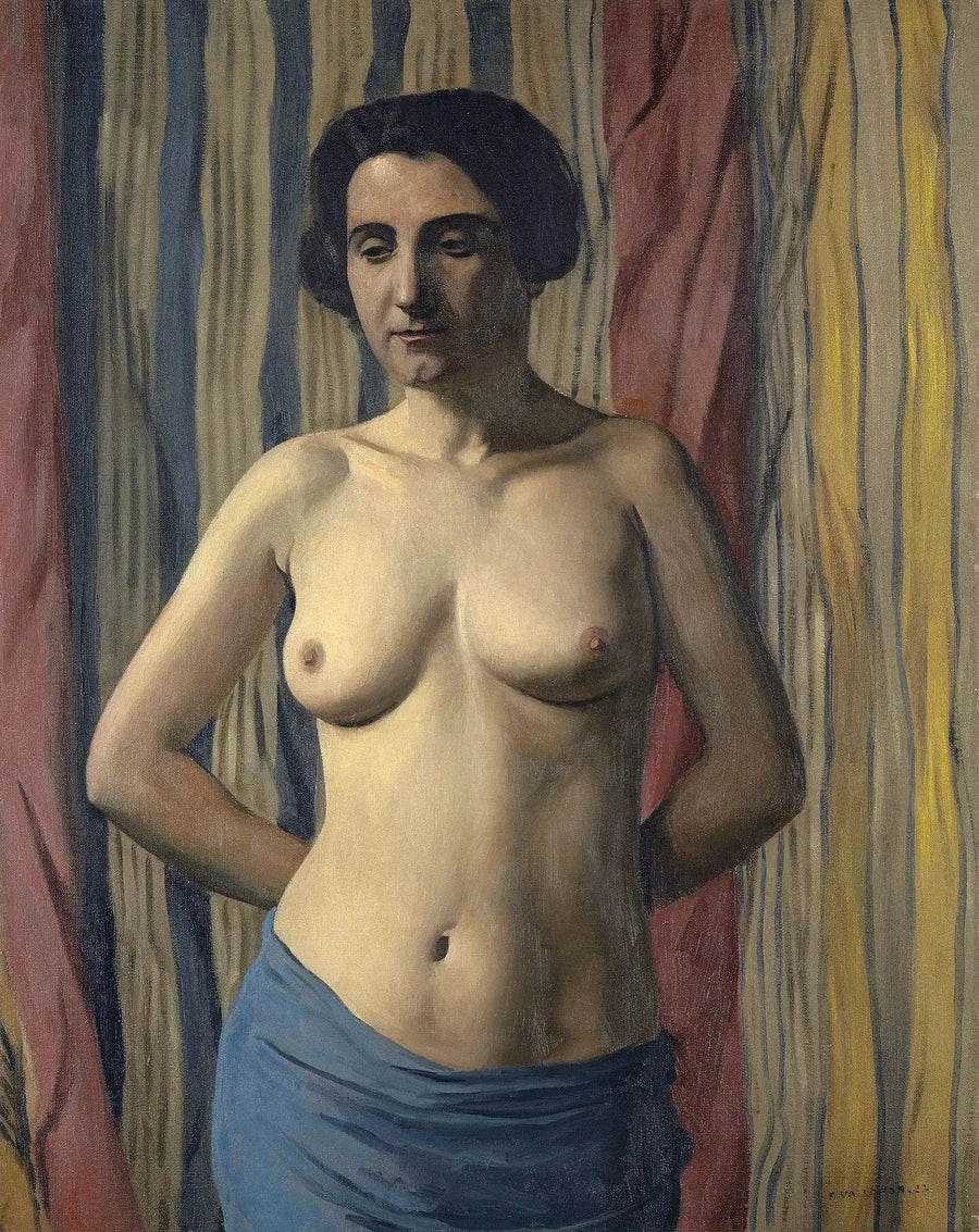 Nu en la bufanda azul - Félix Vallotton