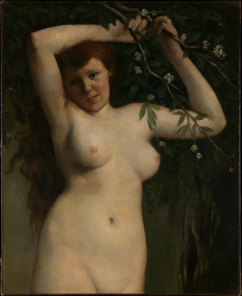 Nu en la rama florecida - Gustave Courbet