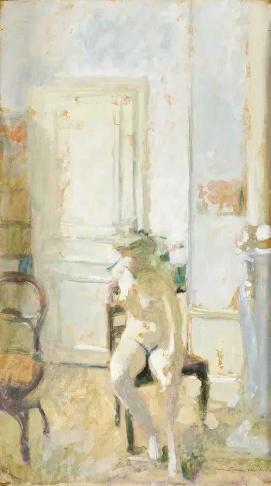 Nu en la silla - Édouard Vuillard