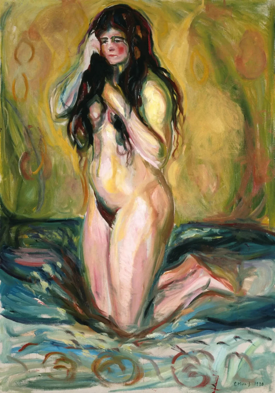 Nu arrodillado - Edvard Munch