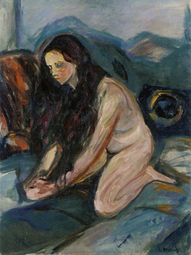 Nu arrodillado - Edvard Munch
