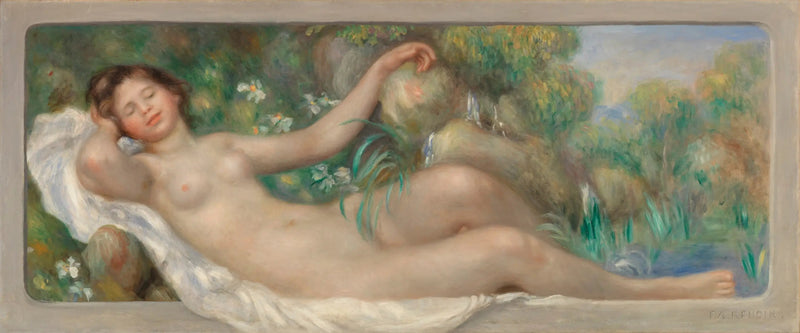 Nu alargado (La Fuente) - Pierre-Auguste Renoir