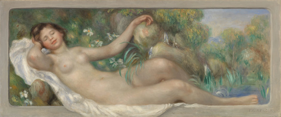 Nu alargado (La Fuente) - Pierre-Auguste Renoir