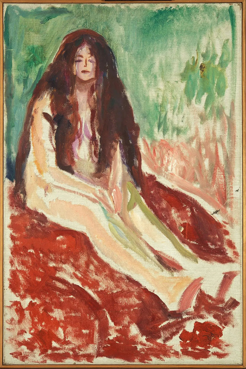Mujer sentada - Edvard Munch