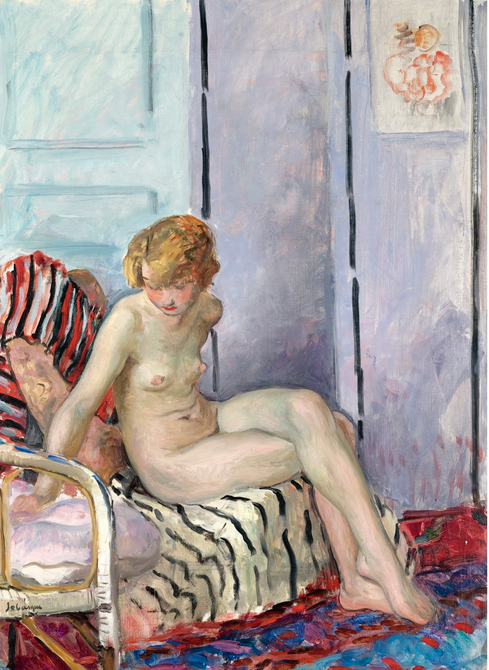 Nu assis - Henri Lebasque image 1 reproduction de peinture à l’huile