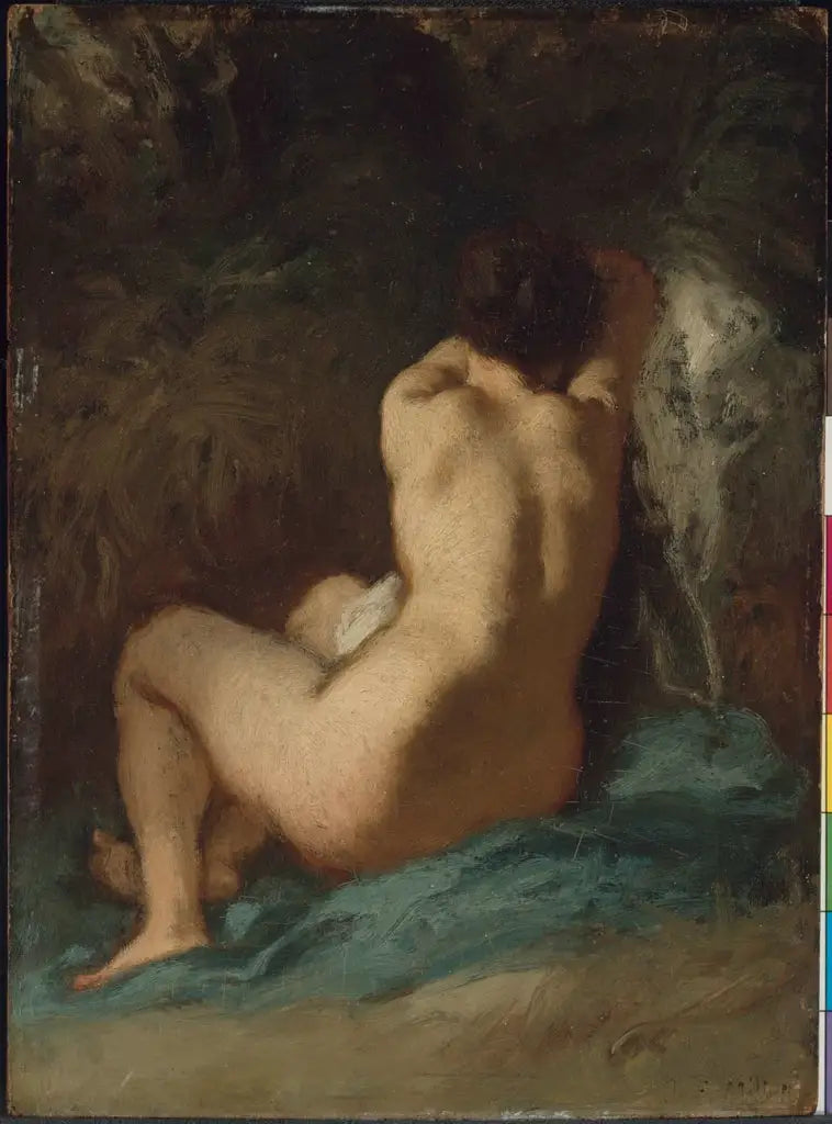 Nu sentado (Los arrepentimientos) - Jean-François Millet