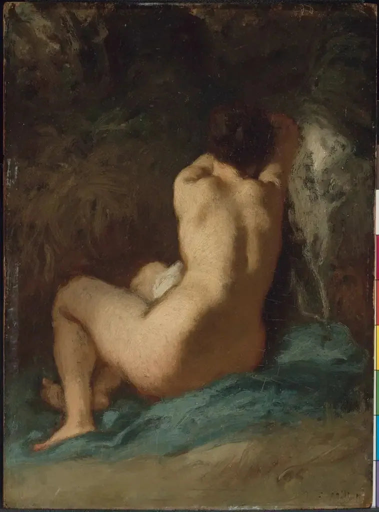 Nu sentado (Los arrepentimientos) - Jean-François Millet