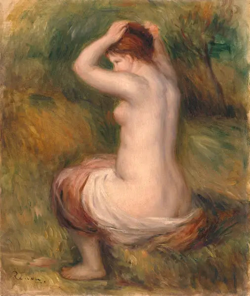 Nu assis - Pierre-Auguste Renoir image 1 tableau peint à l’huile sur toile