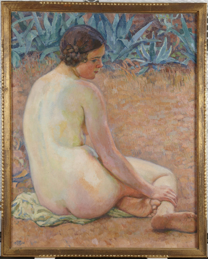 Nu aux agaves - Théodore van Rysselberghe