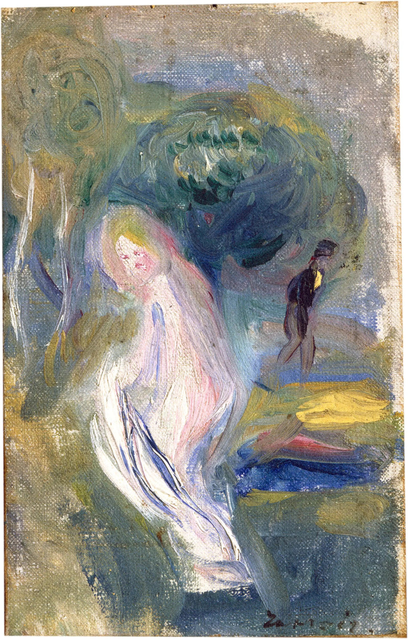 Nu con personaje de fondo - Pierre-Auguste Renoir