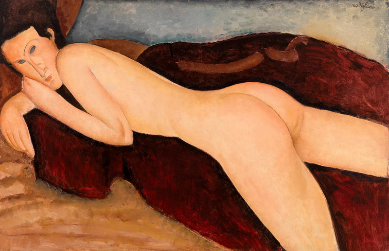 Desnudo acostado de espaldas - Amedeo Modigliani