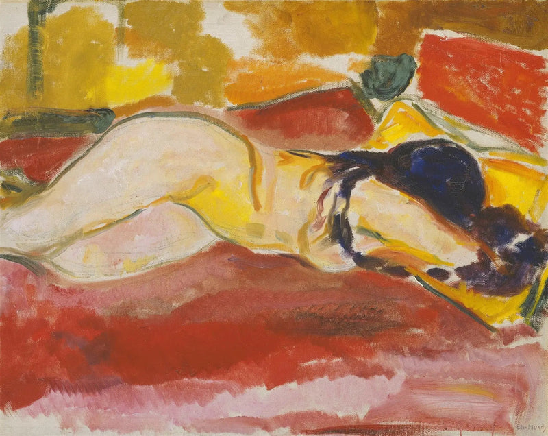 Desnudo reclinado - Edvard Munch