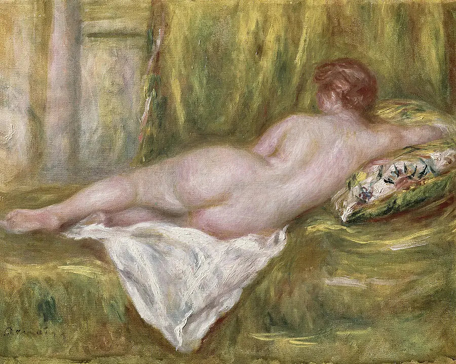 Desnudo reclinado, visto desde atrás - Pierre-Auguste Renoir
