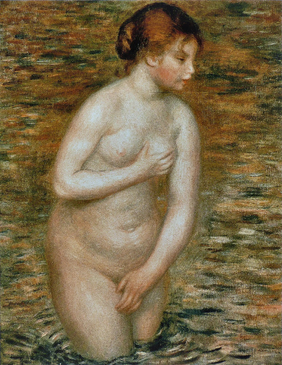 Desnuda en el agua - Pierre-Auguste Renoir