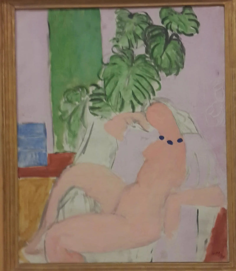 Desnudo en un sillón, planta verde - Henri Matisse