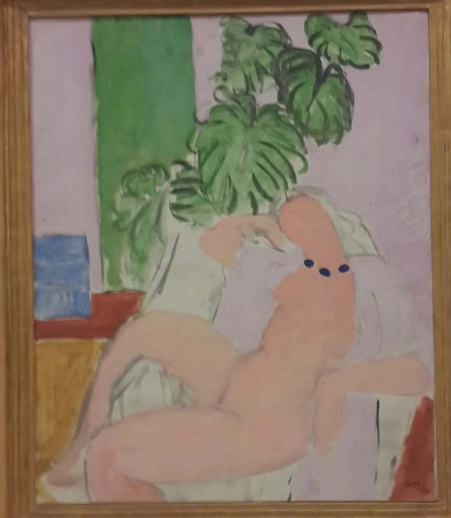 Desnudo en un sillón, planta verde - Henri Matisse