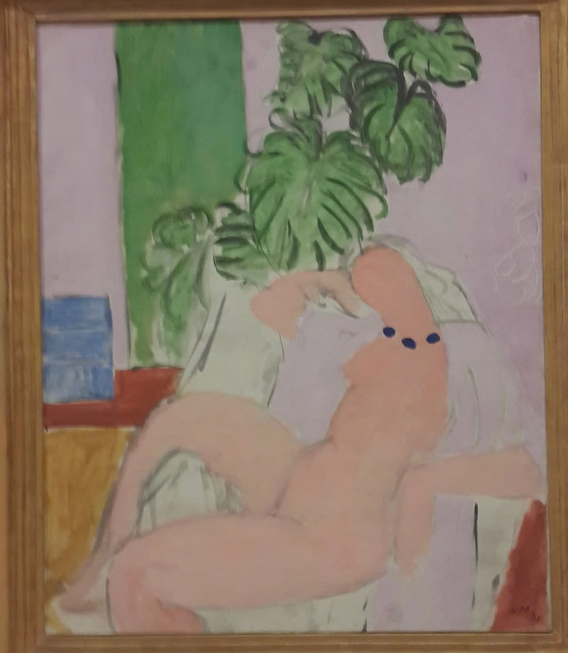Desnudo en un sillón, planta verde - Henri Matisse