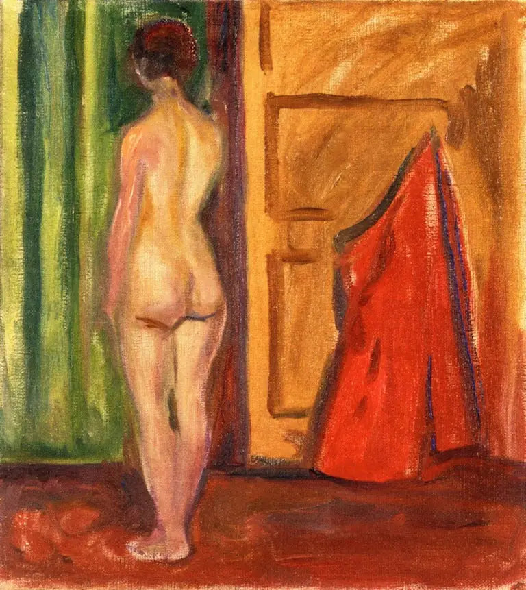 Desnudo de espaldas - Edvard Munch