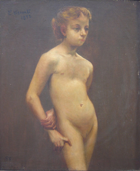 Nu de pé - Eliseu Visconti image 1 reproduction d’œuvre d’art à l’huile