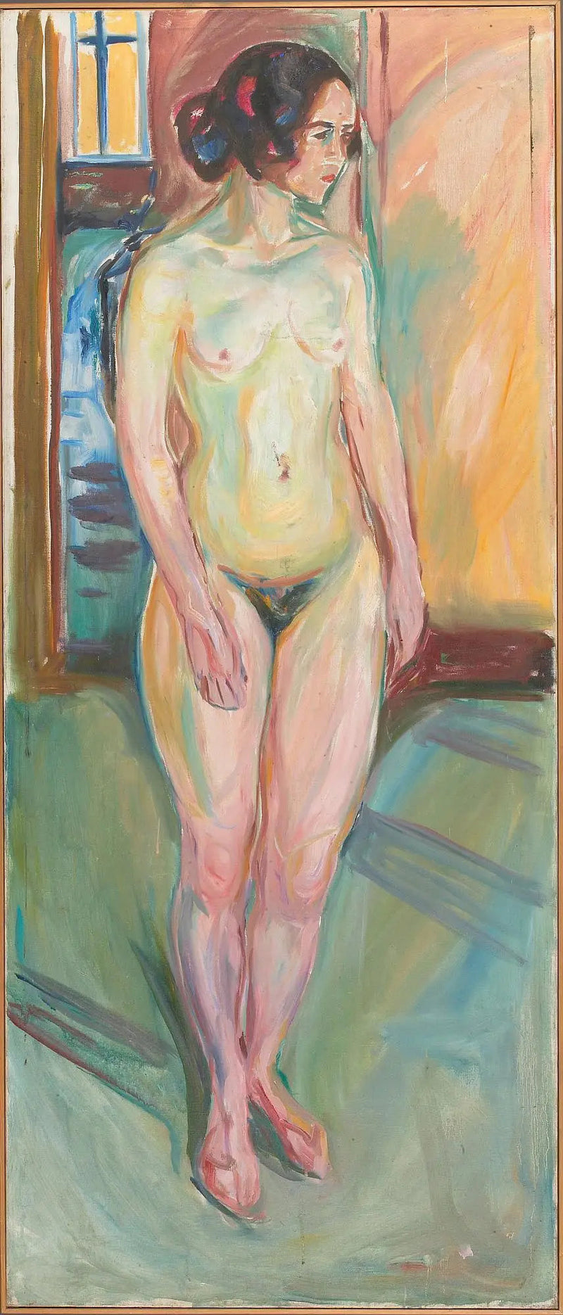 Nu de pie: mediodía - Edvard Munch