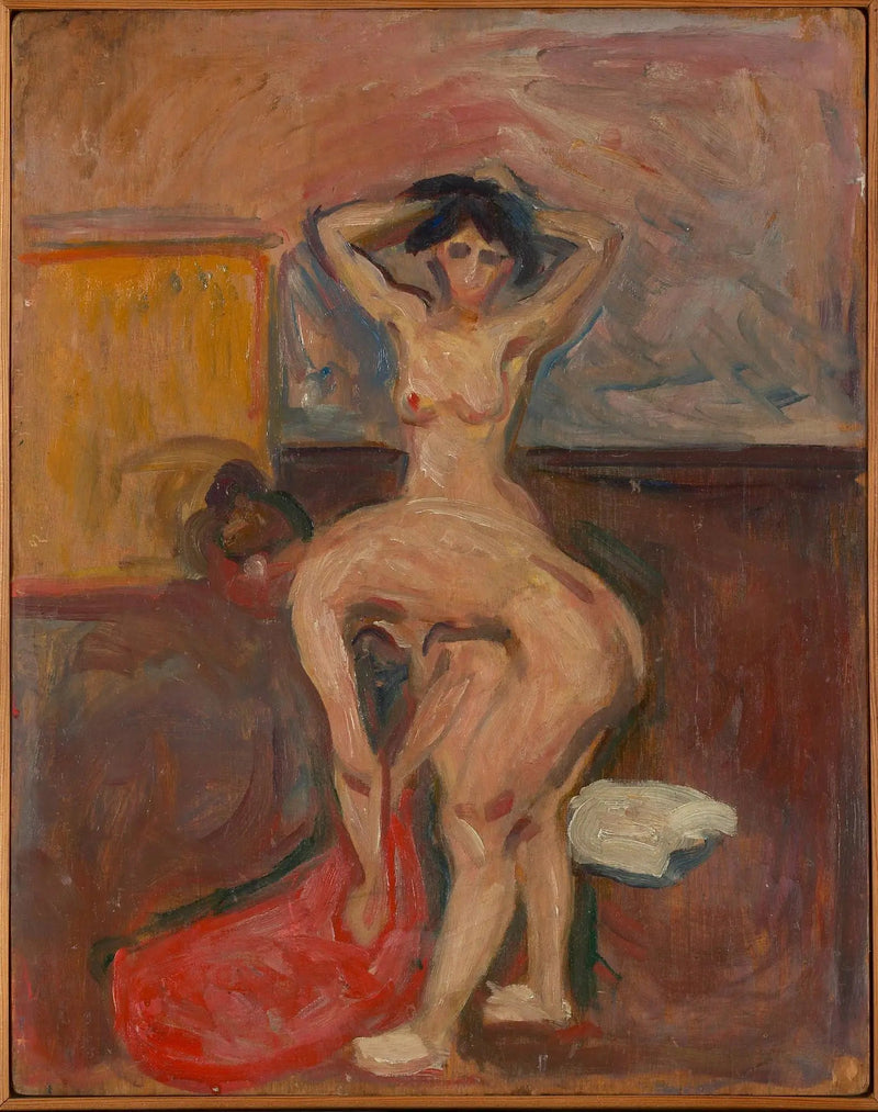 Mujer de pie inclinada - Edvard Munch