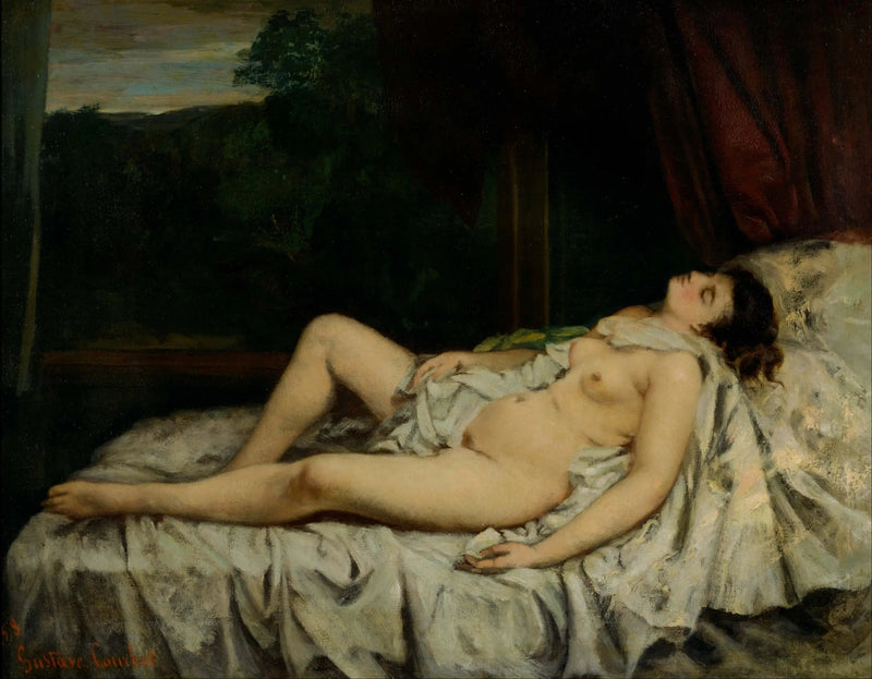 Nu dormido - Gustave Courbet