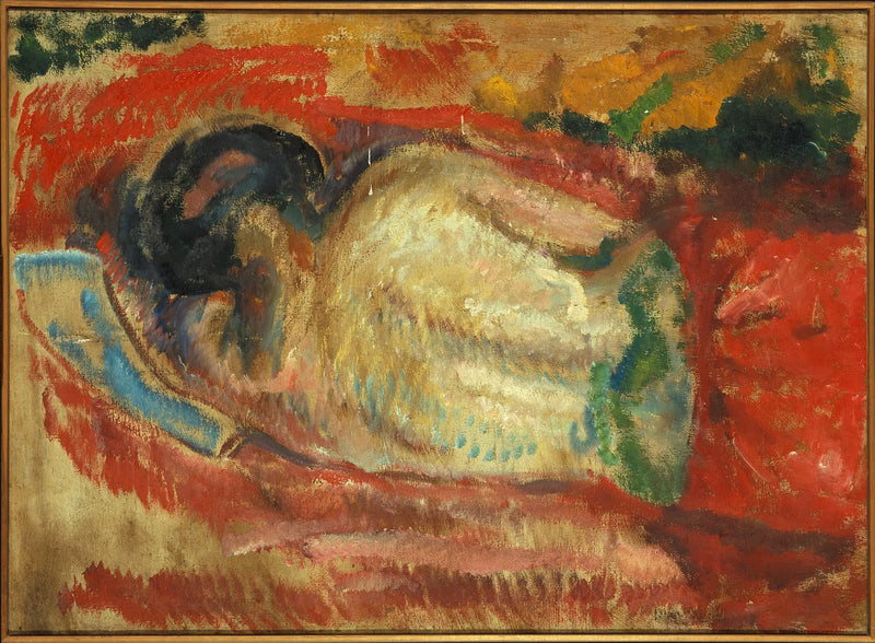 Mujer desnuda de espaldas - Edvard Munch
