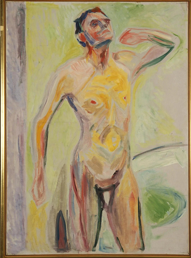 Hombre desnudo - Edvard Munch