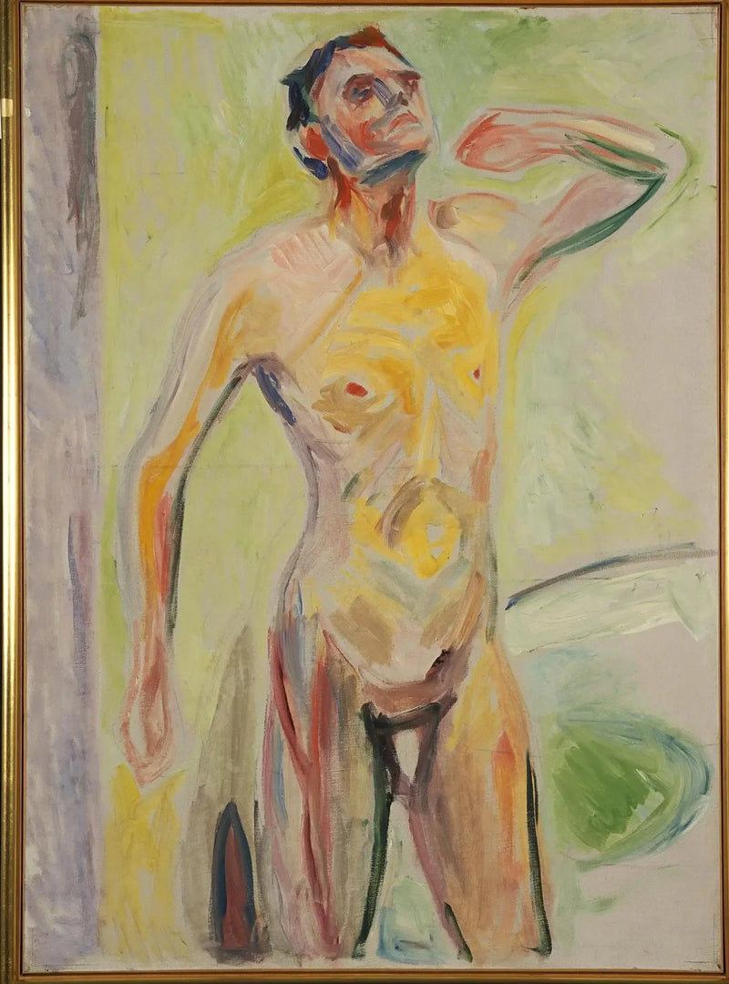 Hombre desnudo - Edvard Munch