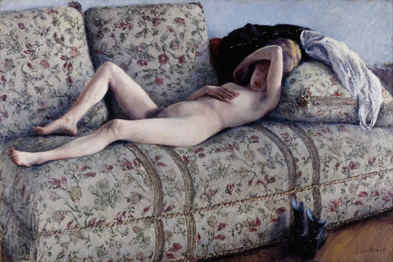 Desnuda en un sofá - Gustave Caillebotte