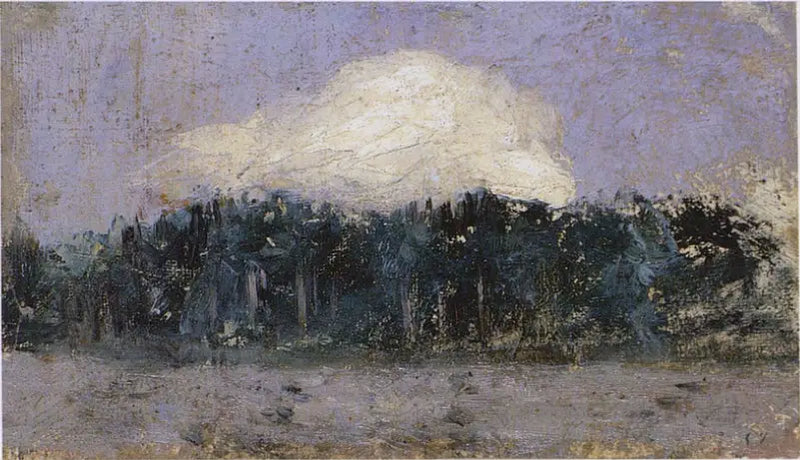 Nube blanca sobre el bosque - Édouard Vuillard