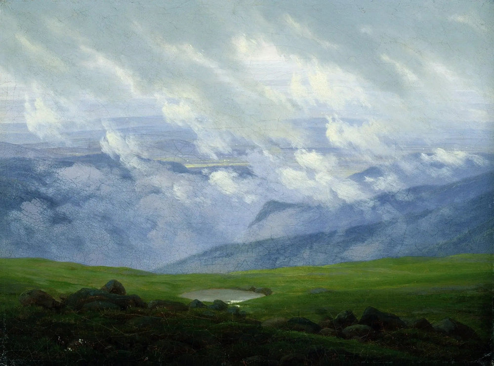 Nuages en mouvement - Caspar David Friedrich image 1 copie peinte à la main à l’huile