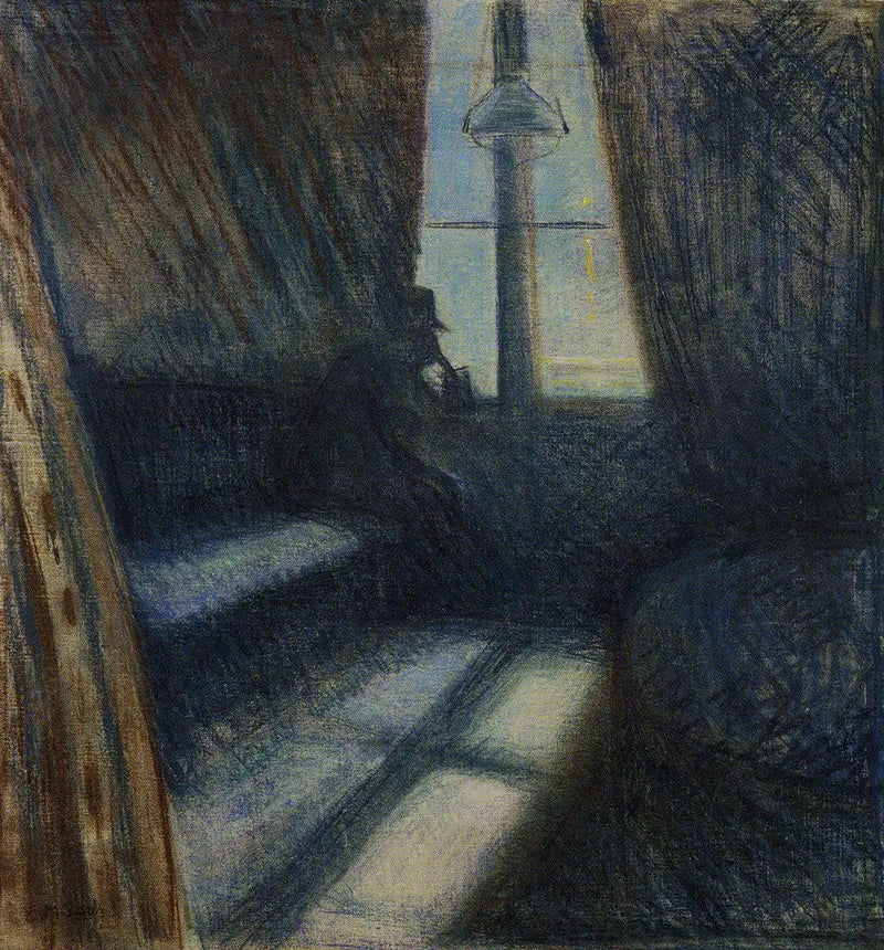 Noche en Saint-Cloud - Edvard Munch