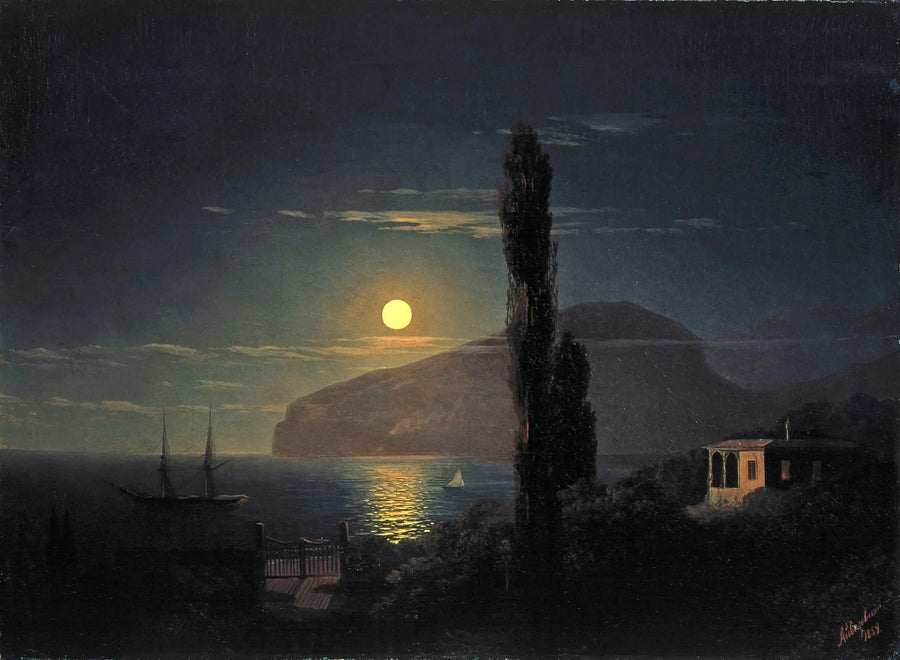 Noche a la luz de la luna en Crimea - Ivan Aivazovsky