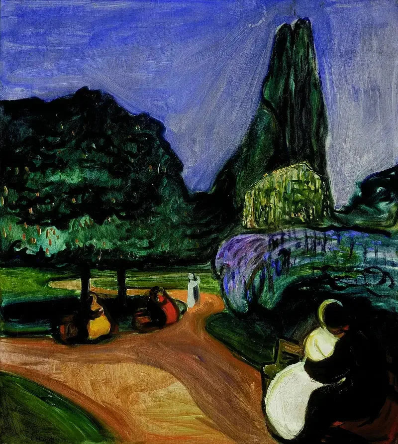 Noche de verano en Studenterlunden - Edvard Munch