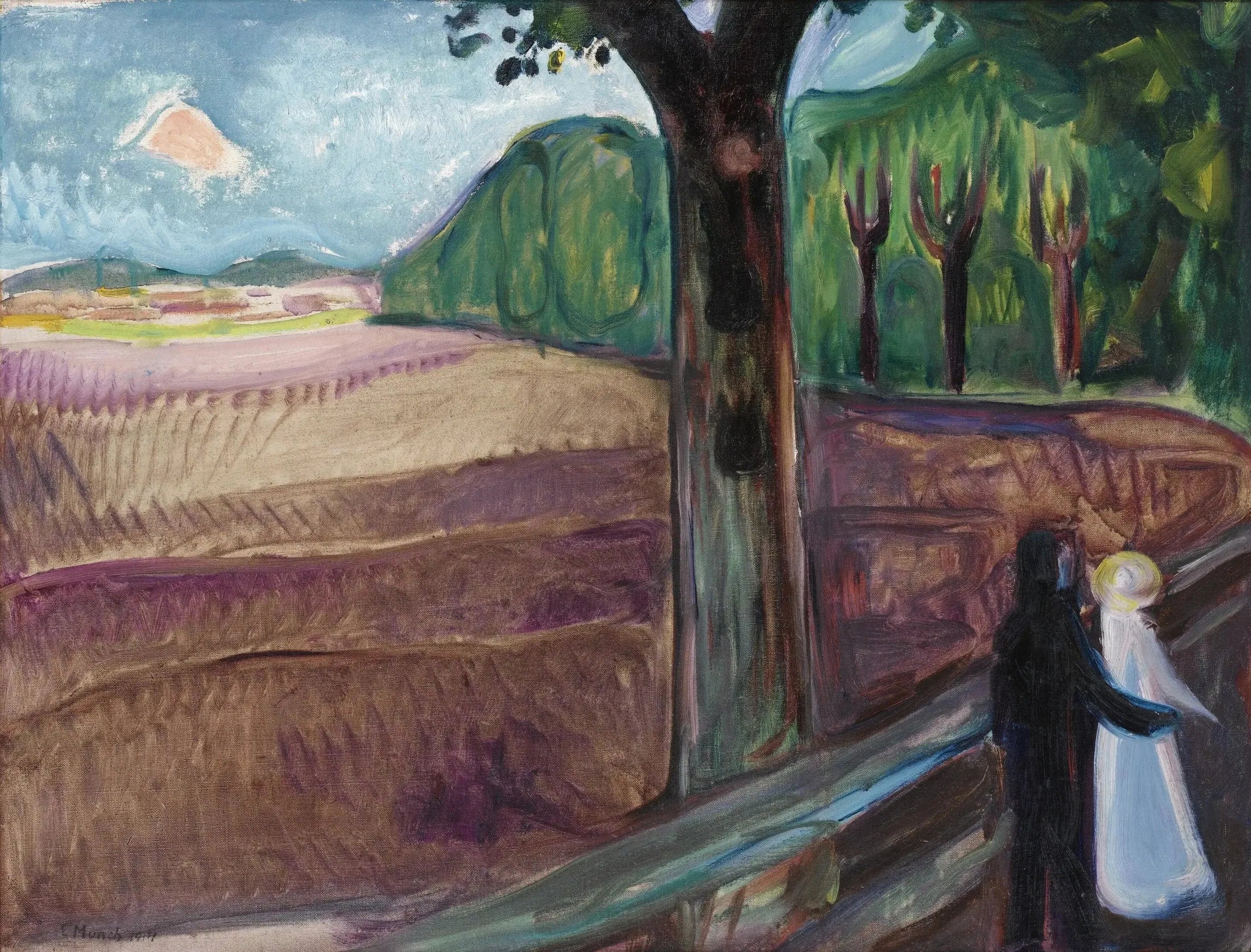 Nuit d'été - Edvard Munch image 1 copie de tableau peinte à la main