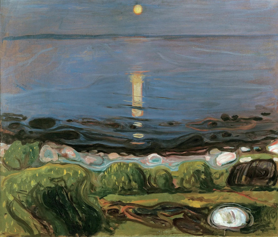 Noche de verano en la playa - Edvard Munch