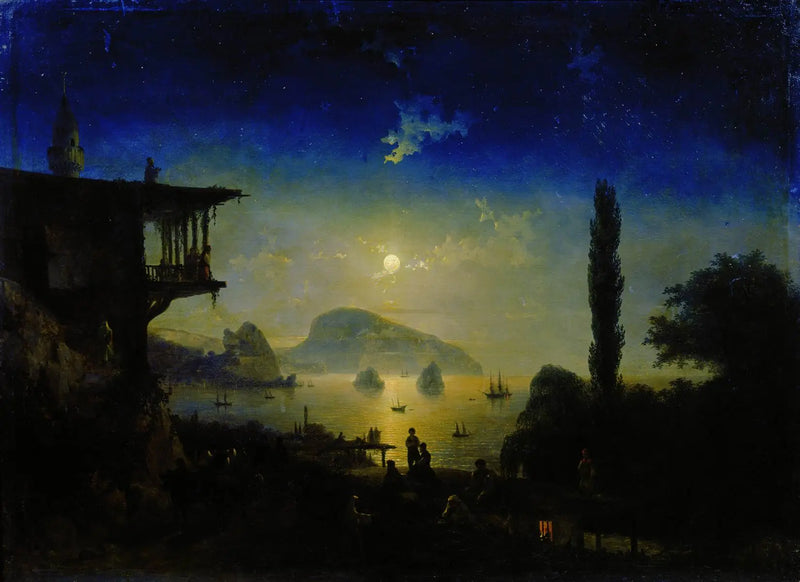 Noche de luna en Crimea, Gurzuf - Iván Aivazovski