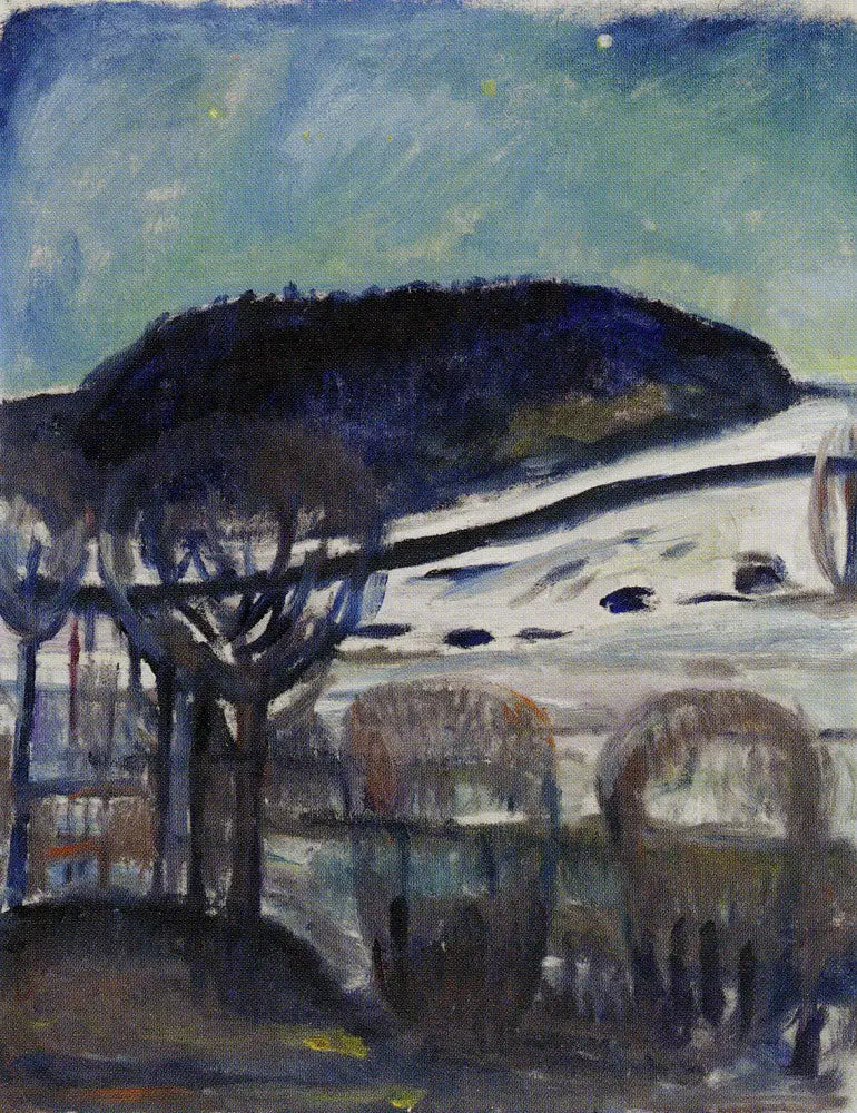 Noche de invierno - Edvard Munch